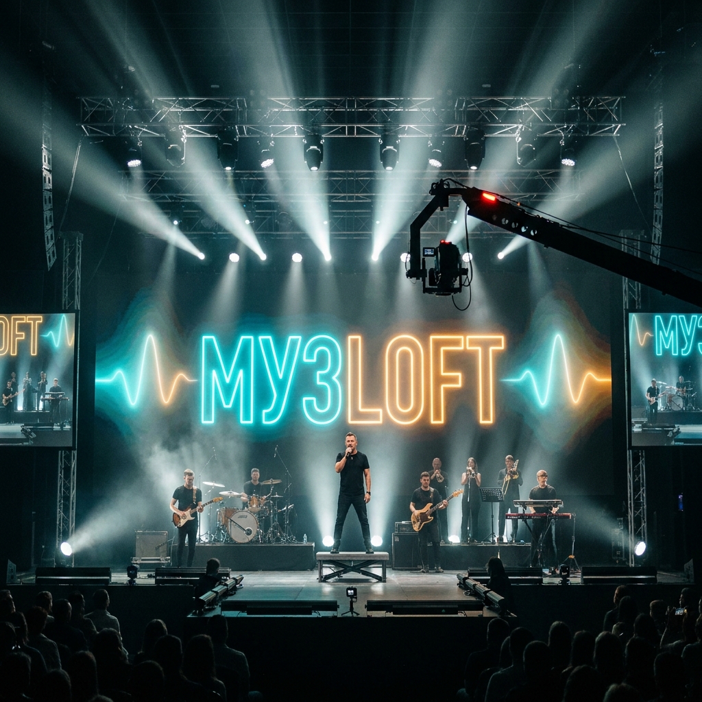 Сцена МУЗLOFT-ХОЛЛ — оснащение и LED-задник